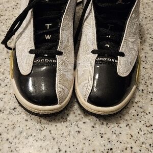 Jordan Black and White Sneakers